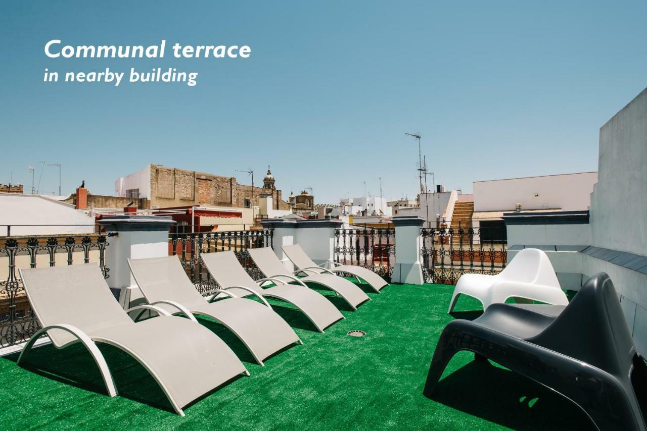 Hostly Acetres 1B-2B Center-Fibre-Conmunal Terrace-Parking Optional Sevilla Buitenkant foto